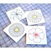 Floral Burlap Coasters In the Hoop NO Sew 